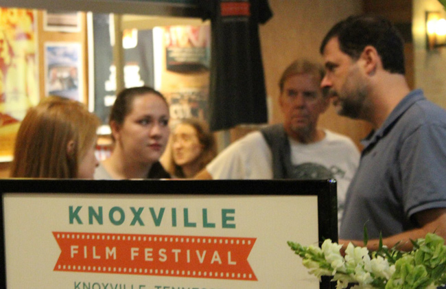 2013 Knoxville Film Festival - audience members discussing a film